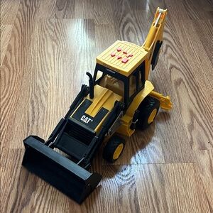 Caterpillar Yellow and Black Toy Backhoe Loader